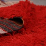 Crimson Persian Kilim: A Vibrant Masterpiece