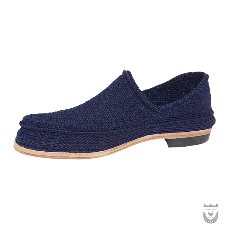 Persian Blue Giveh with Leather Sole