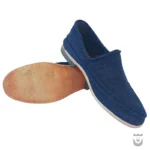 Persian Blue Giveh with Leather Sole
