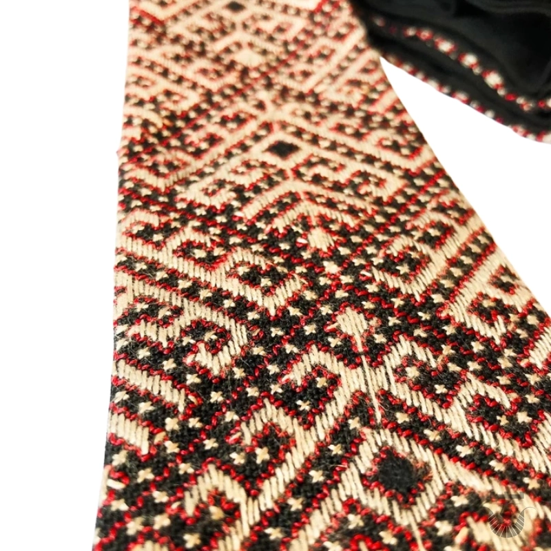Handmade Baloch Needlework Necktie: Pahlavi Model