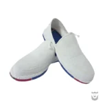 Authentic Persian White Giveh with Blue Sole