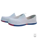 Authentic Persian White Giveh with Blue Sole