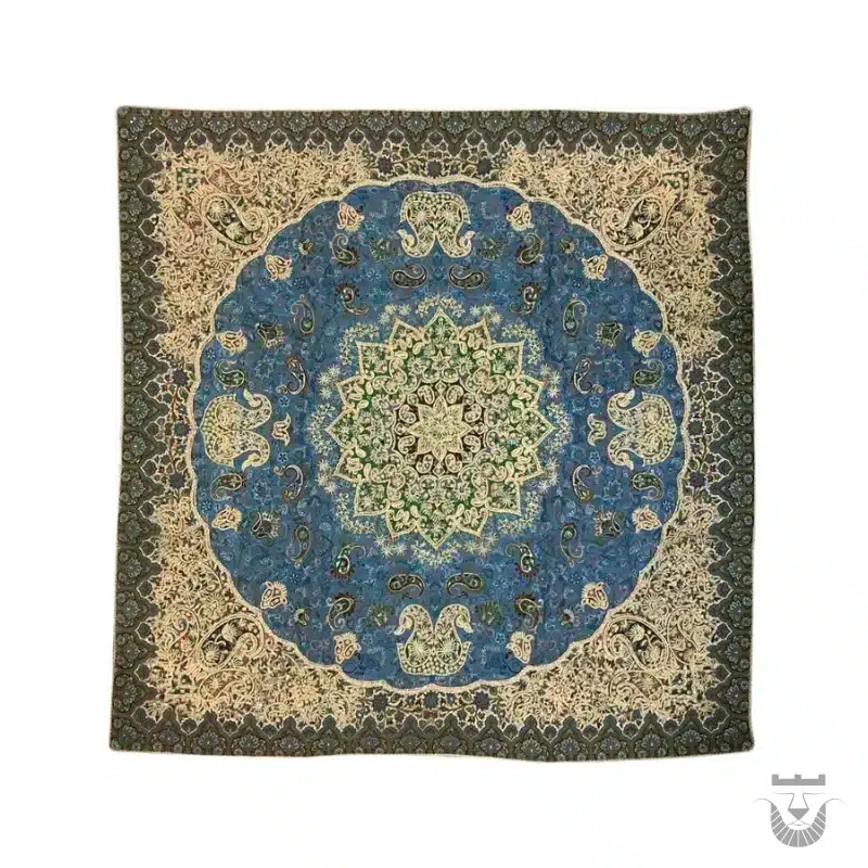 Silk Embroidered Termeh Tablecloth | Intricate Persian Design
