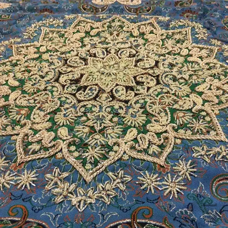 Silk Embroidered Termeh Tablecloth | Intricate Persian Design