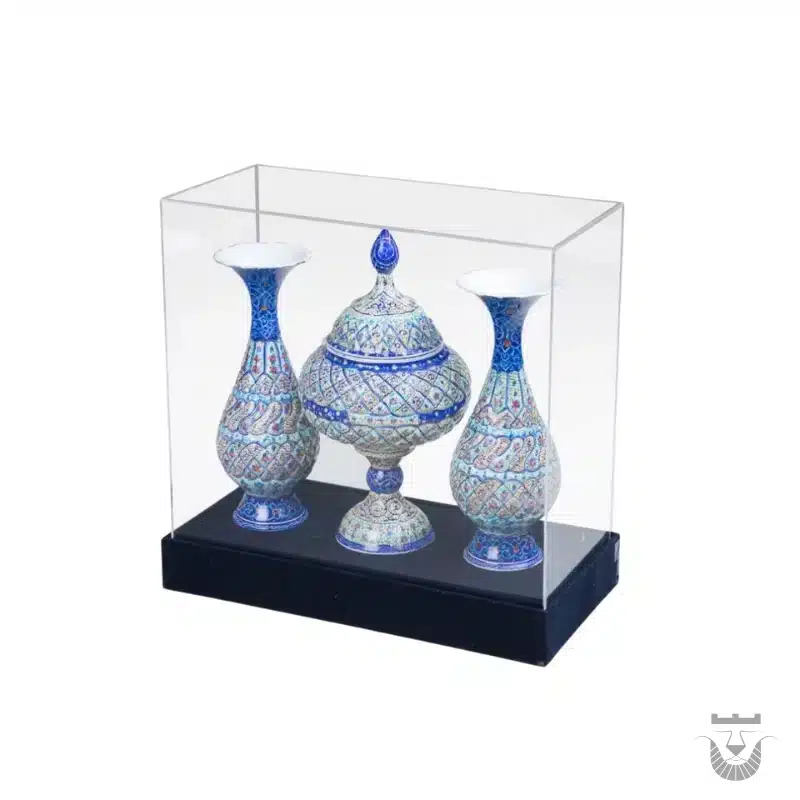 Hand-Painted Isfahan Enamelware Gift Set