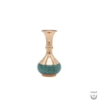 Handcrafted Isfahan Copper Turquoise Vase | Unique Gift