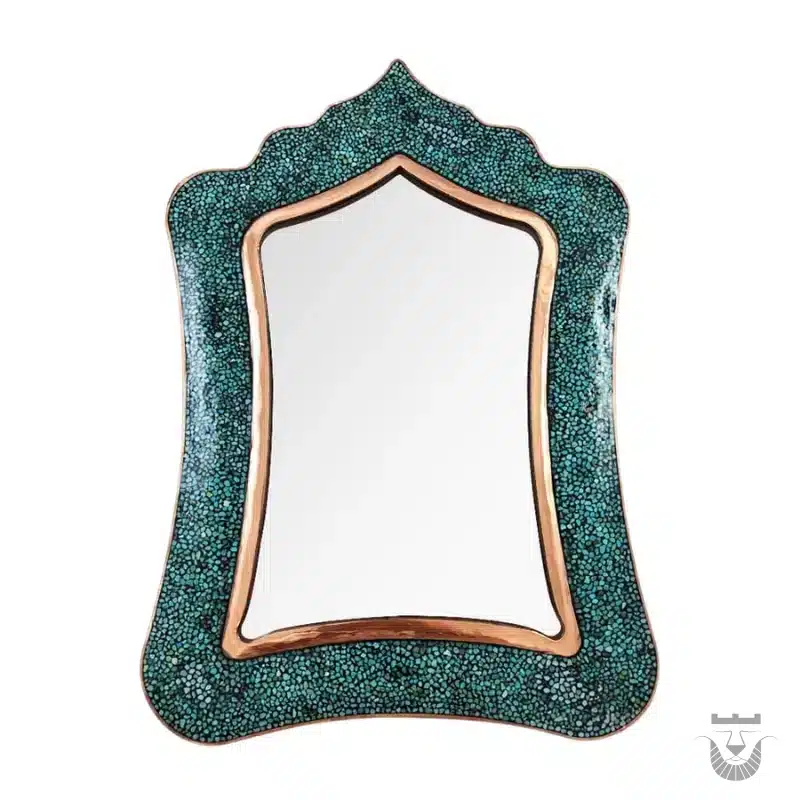 Persian Rectangular Turquoise Inlay Mirror